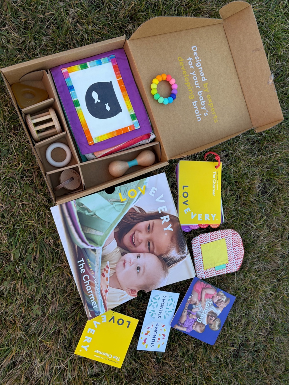3-4 Months - The Charmer - Lovevery Baby Play Kit — Multicolor Early Learning Se